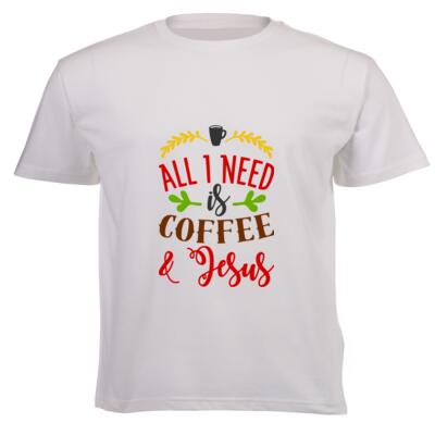 Coffee & Jesus - Unisex Short-sleeve T-shirt - 180g Thumbnail